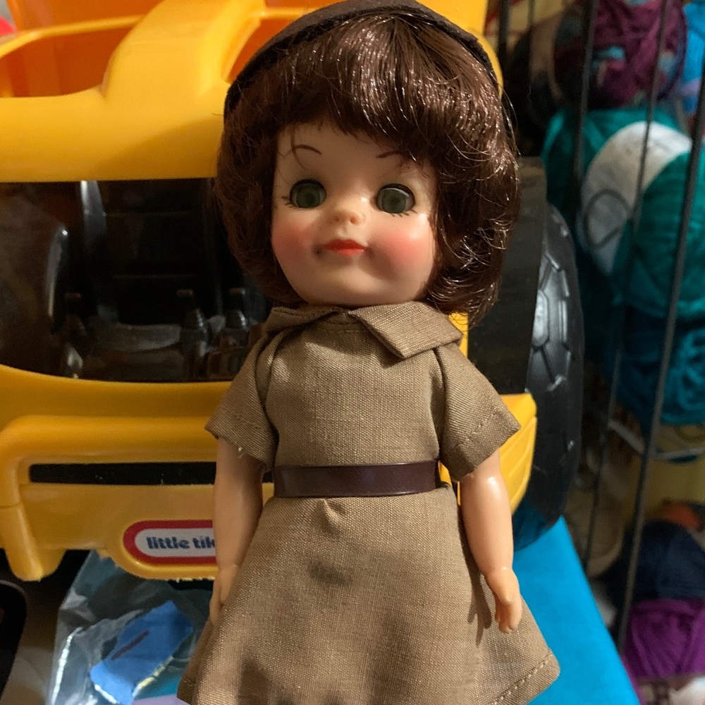 Vintage Brownies Doll Effanbee 1960’s With Hat In Uniform